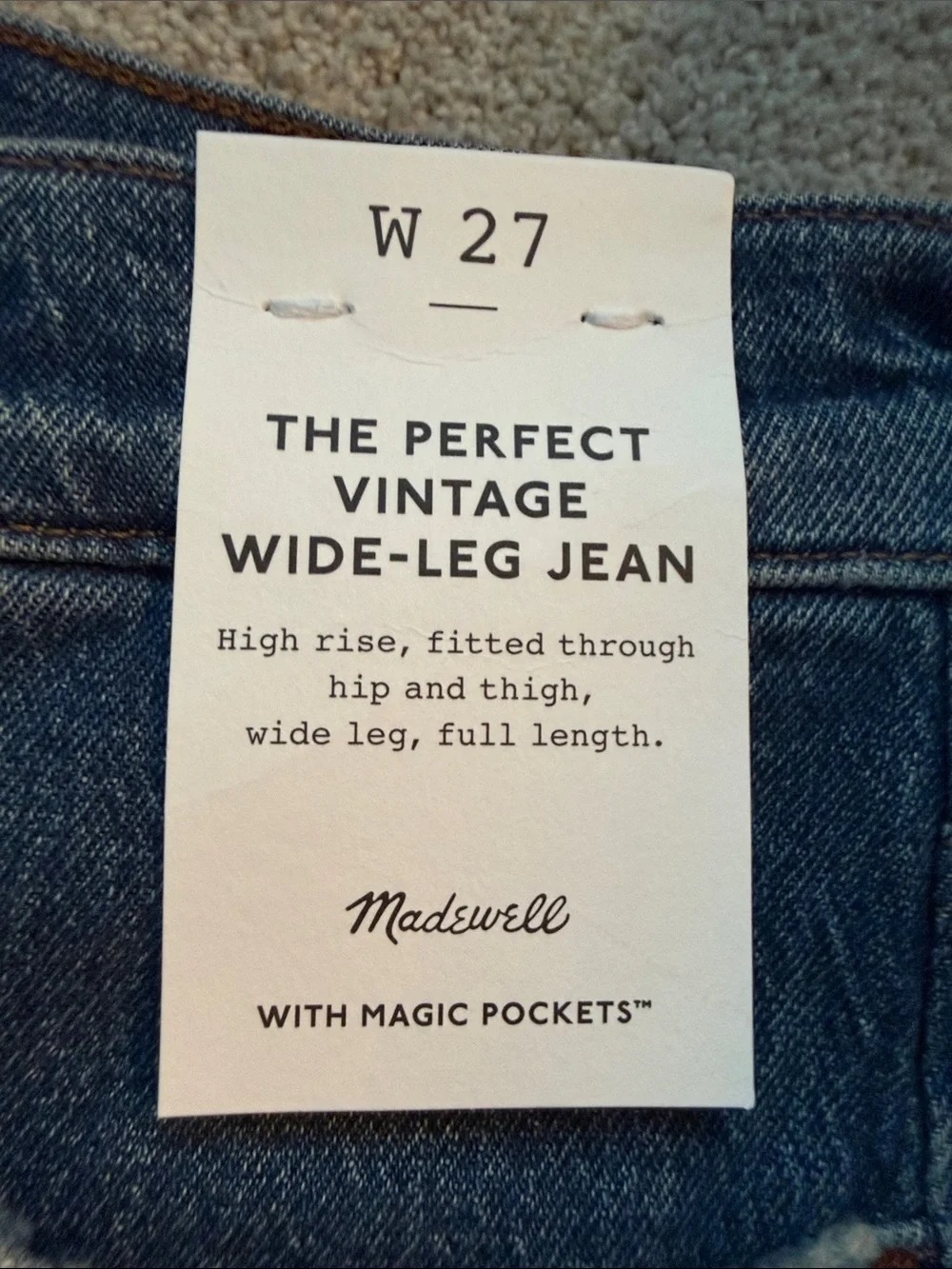 Madewell Wide-Leg Jeans - Blue - Picture 5 of 8